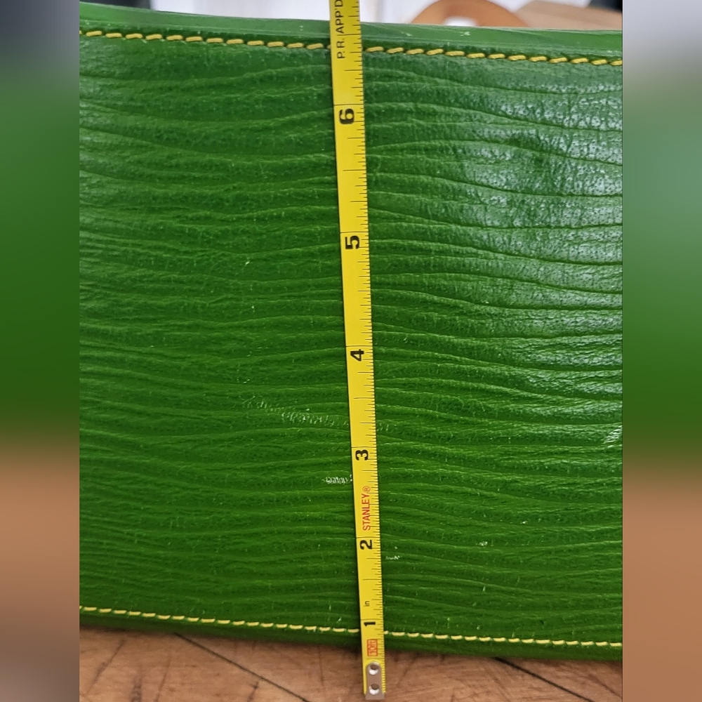 Dooney & Bourke Green Textured Leather Convertable Top Zip Shoulder Bag - Picture 4 of 15